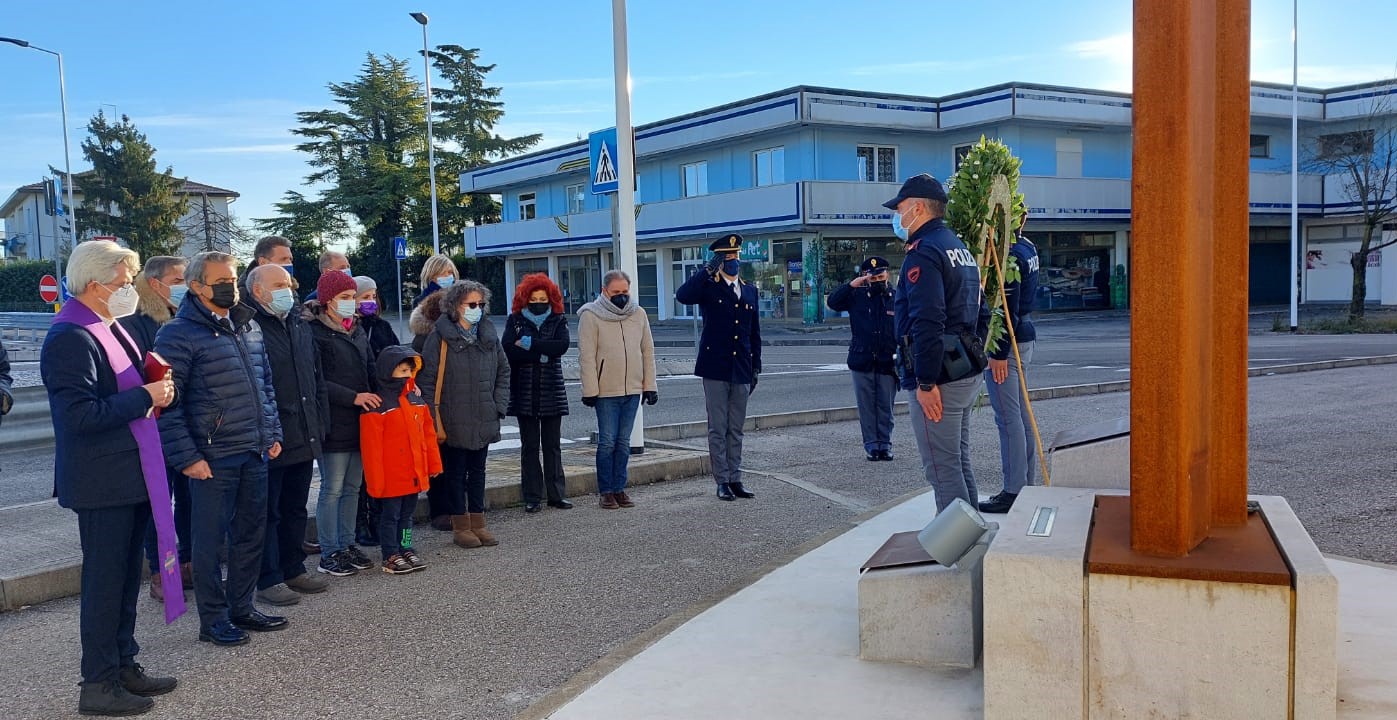 ZOPPOLA: COMMEMORAZIONE DEGLI AGENTI DI POLIZIA DI STATO, EDY BERTOLINI E GIULIANO SANTO, NEI 34 ANNI DELLA LORO SCOMPARSA